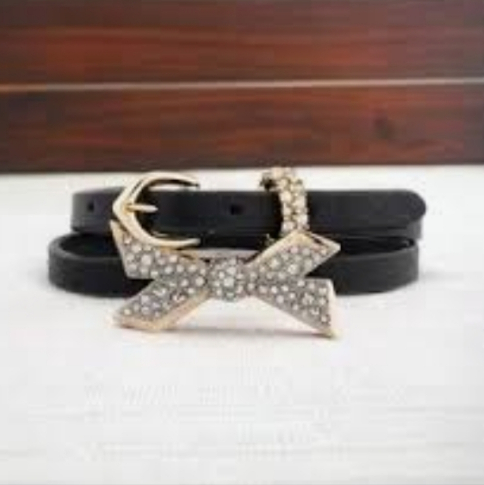 Alexis Bittar bow & leather choker NWT